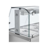 Bain Marie cu vitrină, de banc, 2 GN1/1, Inomak